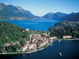 panorama del lago di Como e Bellagio