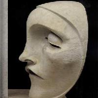 Adolfo Wildt, Monumento funebre ad Aroldo Bonzagni, 1919, marmo, h. cm. 203. Cento, Galleria d’Arte Moderna Aroldo Bonzagni