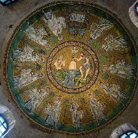 Battistero degli Ariani, la cupola a mosaico
