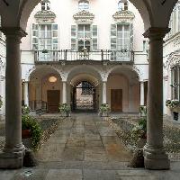 Il cortile di Palazzo Biandrate Aldobrandino di San Giorgio