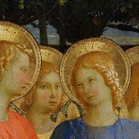Beato Angelico, Pala di San Marco, particolare degli angeli