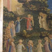 Beato Angelico, Giudizio Universale, particolare prima del restauro