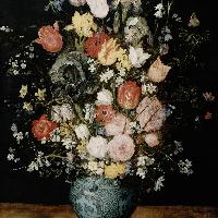 Jan Brueghel il Vecchio, Mazzo di fiori in un vaso blu, 1608 circa,