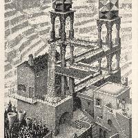 Maurits Cornelis Escher Cascata, 1961