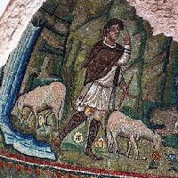 Catino sinistro, Mosaico del Cristo Elios (particolare)