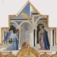 Piero della Francesca, Polittico di Sant’Antonio, 1460-1470 circa, dettaglio della cimasa