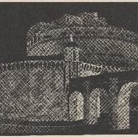 Maurits Cornelis Escher Notturno Romano. Castel Sant\'Angelo, 1934 