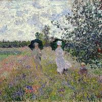 Claude Monet (1840-1926) Passeggiata vicino ad Argenteuil, 1875 