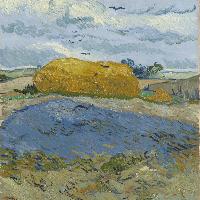 Vincent Van Gogh Campo di grano sotto cielo nuvolo Ottobre 1889