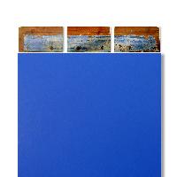 Sonia Costantini, Annunciazione blu, 2003, acrilici e olio su tela + tre tavole legno