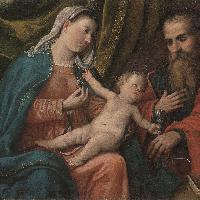 Girolamo di Romano, Romanino, Madonna con Bambino e San Paolo, 1540
