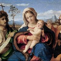 Palma il Vecchio, Madonna con il Bambino, san Giovanni Battista e la Maddalena
