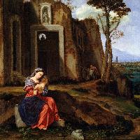 Giovanni Girolamo Savoldo, Riposo nella fuga in Egitto sullo sfondo di Venezia