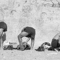 Ruth Orkin, Seawall, Tel Aviv, Israel, 1951 Vintage print