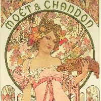 Alphonse Mucha Moët & Chandon: Champagne White Star 1899
