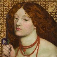 Dante Gabriel Rossetti, Regina Cordium, 1860, olio su tavola, ©Johannesburg Art Gallery