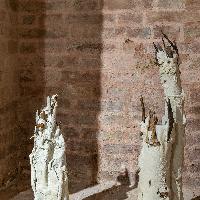 Nera Branca, 2023, Guardiani della Soglia, Mix of skins, roots, bones and metallic inserts