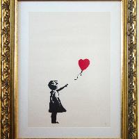 Banksy Girl with balloon, 2002