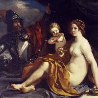 Guercino, Venere, Marte e Amore, 1634
