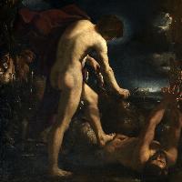 Guercino, Apollo scortica Marsia, 1618