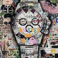 Jisbar, All eyes on my Daytona, 116 x 89 cm_Zanini Arte