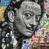 Jisbar, Super surrealism Dalì, 116 x 89 cm_Zanini Arte