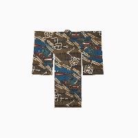 Kimono da bambino con soggetti militari del Giappone antico