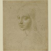 Leonardo da Vinci Volto di fanciulla (studio per l’angelo della Vergine delle rocce) 1478-1485