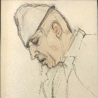Gino Sandri, Senza titolo, disegno su carta, collezione privata