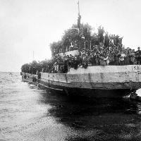 Giorgio Lotti, Primo sbarco degli albanesi a Brindisi, 1991