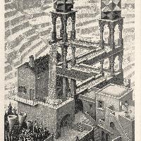 Maurits Cornelis Escher Cascata, 1961