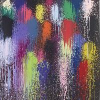 Ian Daveport, Black Stars, 2024, foto Prudence Cuming Associates