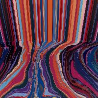 Ian Davenport, Dark Side, 2025 (dettaglio), foto Prudence Cuming Associates