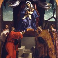 Lorenzo Lotto La Vergine con Bambino e Santi (Pala dell’Alabarda), 1538