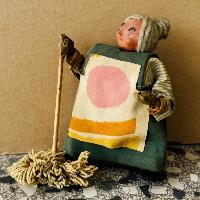 MARINELLA PIRELLI Palonca per il film “Pinca e Palonca”, 1963-1964, creta, plastilina, panno di lana e filo di ferro