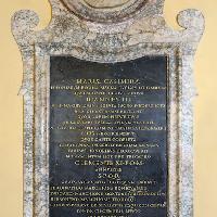 Epigrafe dedicatoria per Maria Casimira Sobieska per la visita