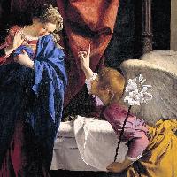 Orazio Gentileschi, Annunciazione, 1623, olio su tela, Musei Reali di Torino - Galleria Sabauda