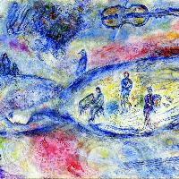 Marc Chagall Ricordo del Flauto magico 1976
