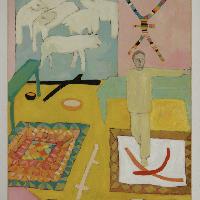 Mimmo Paladino, Silenzioso, mi ritiro a dipingere un quadro,1977