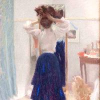 Camillo Innocenti, Bianco e azzurro, 1907. Udine, Museo d\'Arte Moderna e Contemporanea - Casa Cavazzini