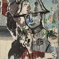 Mimmo Rotella Autoritratto Napoleonico, 1992- 1999