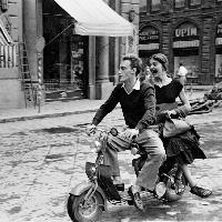 Ruth Orkin, Jinx and Justin on Scooter, Florence, Italy, 1951