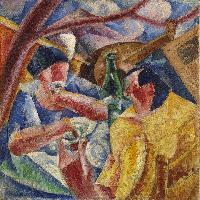 Umberto Boccioni Sotto il pergolato a Napoli 1914