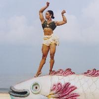 Keerthana Kunnath_Sandra posing as a Hindu Goddess