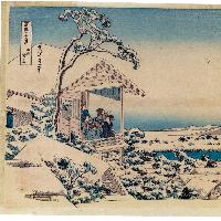 Hokusai Katsushika, Mattino nevoso alla casa da tè a Koishikawa
