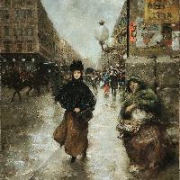 Vincenzo Migliaro, La parigina, 1877 circa