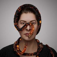 Marina Abramović, Portrait with Snakes #25 (2025)