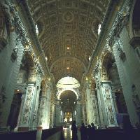 Basilica San Pietro, interno - Foto APT Roma