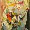 U. Attardi, Luminosità, 1947, olio su tela, cm 100x50