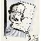 Umberto Tirelli, Fotografia e caricatura di Joan Crawford, collage fotografia, inchiostro e tempera su carta. Collezione privata